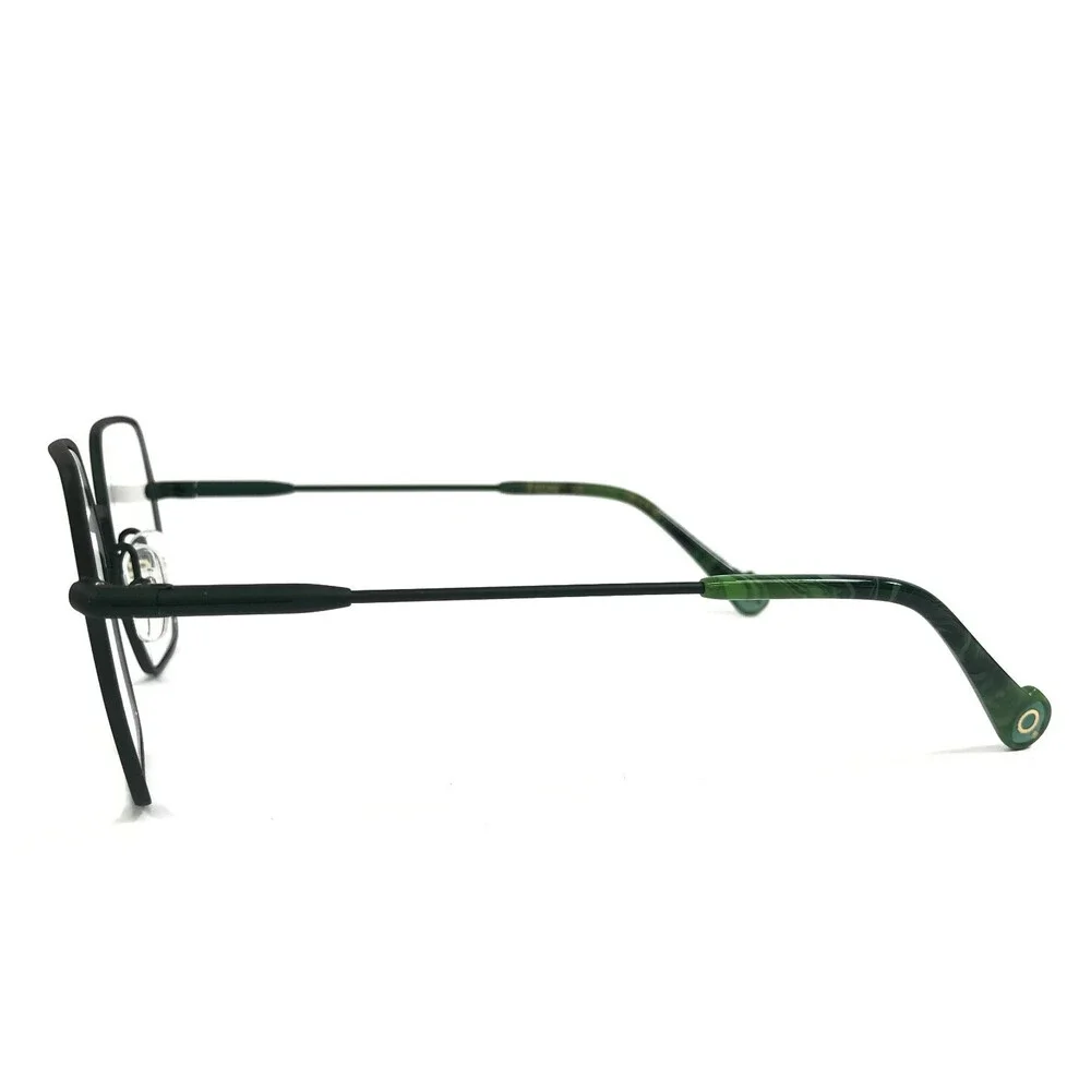 Etnia Barcelona Eyeglasses Frames AGORA DG Dark Green Square Wire Rim 53-19-140